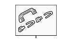 83240SNAA01ZD - Body: Interior Grab Bar for Acura Image