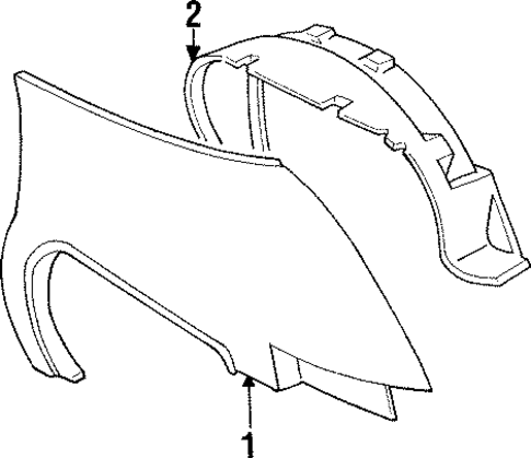 Fender & Components for 1991 Pontiac Trans Sport #0