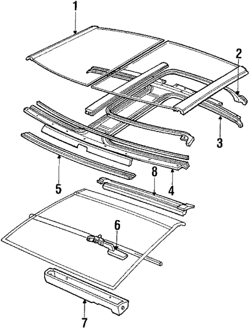 T-Top Roof for 1984 Dodge Daytona #0