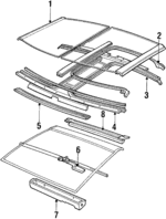 4397190 - Body: Glass Assembly for Chrysler: Laser | Dodge: Daytona Image
