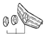 20488000239776 - BODY: Grille for Mercedes-Benz Image