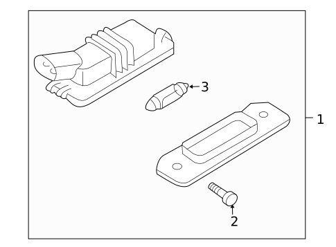 License Lamps for 2010 Volkswagen CC #0