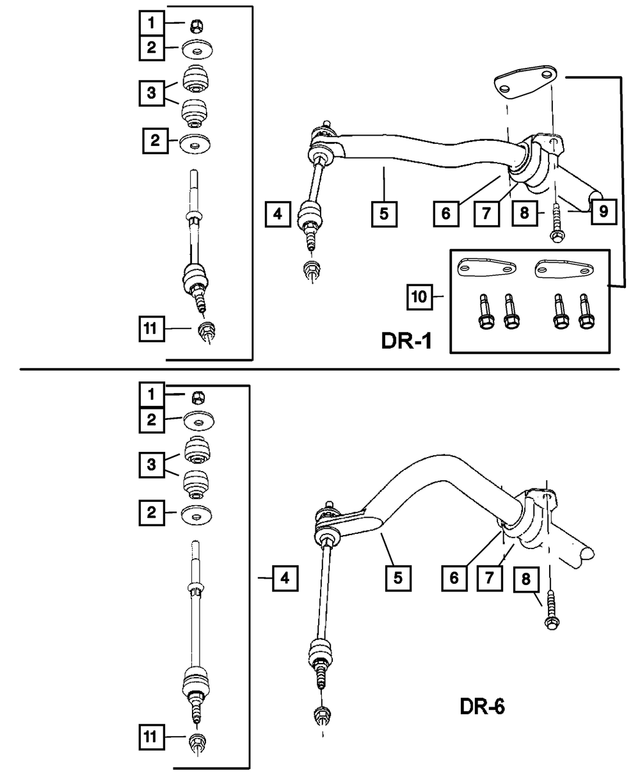 « 55366397AD –  : Stabilisatrice Avant Barre pour Mopar Image »