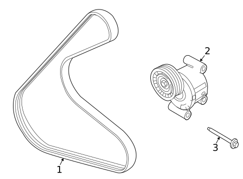 Belts & Pulleys for 2010 Mercury Milan #0
