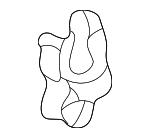 B63015388 - Cooling System: Overflow Hose Clip for Mazda: Protege, Protege5 Image