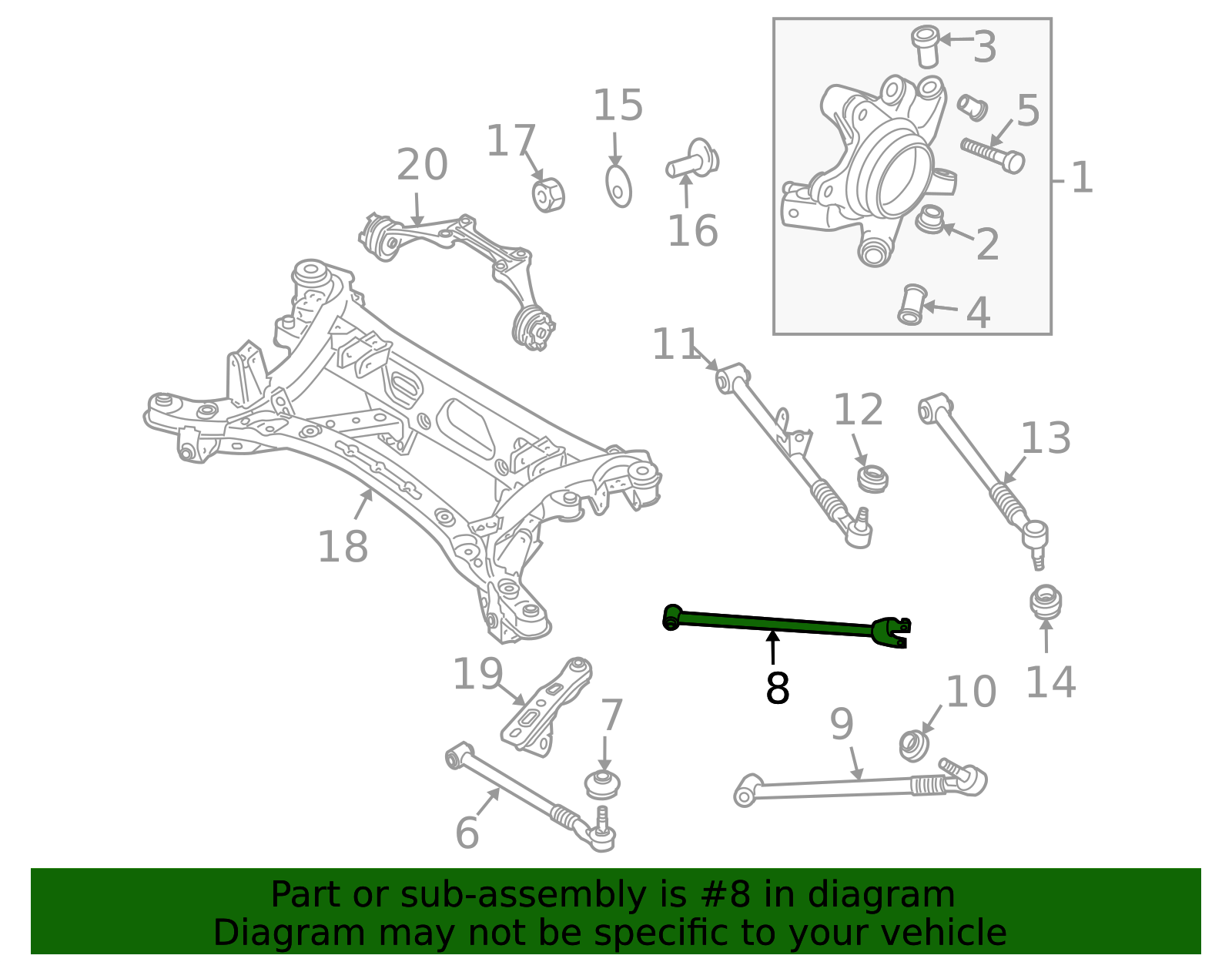 2004-2009 Mazda RX-8 Trailing Arm F151-28-200A | TascaParts.com
