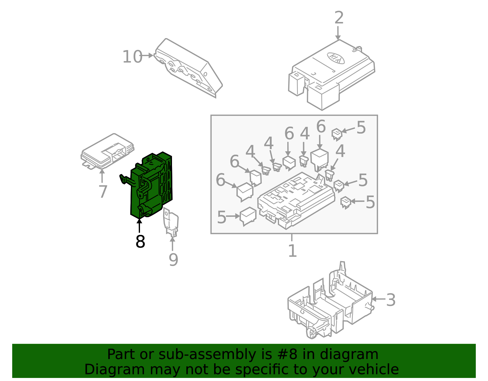 2005-2007 Kia Sportage Automatic Transmission Control Module 95447 ...