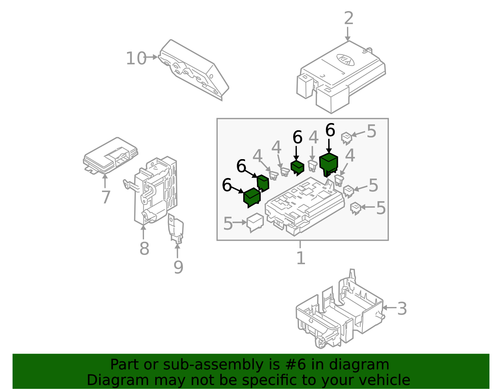 1998-2010 Kia Relay 0K2A1-67740 | OEM Parts Online