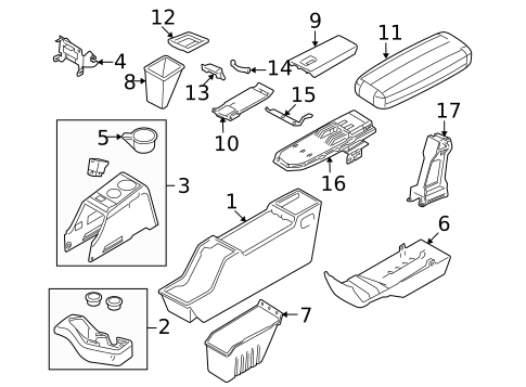 Console for 2004 Ford Ranger #0