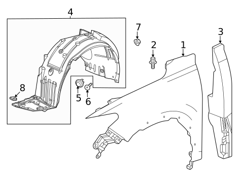Fender & Components for 2024 Honda HR-V #0