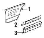 20645330 - Body: Rear Door Trim for Buick: Electra Image