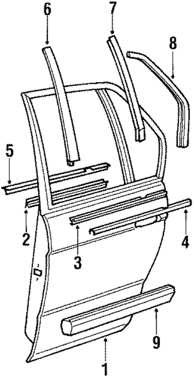41521948812 - Body: Door Shell for BMW Image
