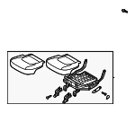 89100DW010FG5 - Body: Cushion Assembly for Kia Image