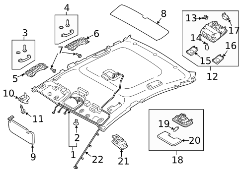 Interior Trim - Roof for 2025 Kia Soul #1