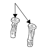 3B088192071N - Body: Headrest Guide for Volkswagen: Jetta, Passat Image