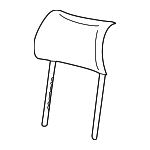 1J0881905E - Body: Headrest Pad for Volkswagen: Passat Image