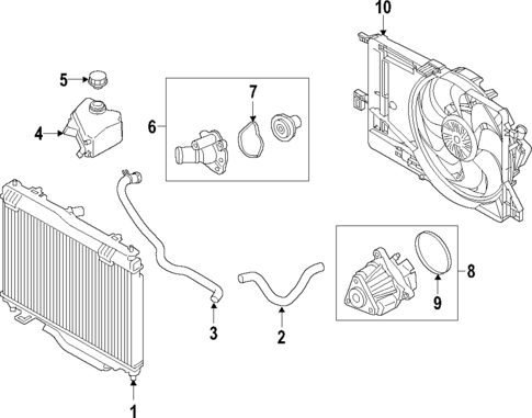 Water Pump for 2018 Ford EcoSport #1