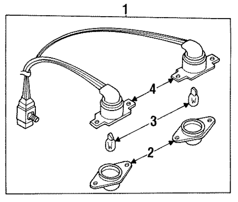 License Lamps for 1993 Nissan Quest #0