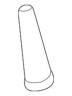 PAF008713 - Body: Header Trim Grommet for Porsche: 718 Boxster, 718 Cayman, 718 Spyder, 911, Boxster, Cayman, Macan, Panamera, Taycan Image