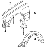 5380120890 - : Fender for Toyota Image