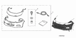 8P35SL0200R1 - Accessory Components: HARDWARE KIT, NOSE MASK for Honda Image image