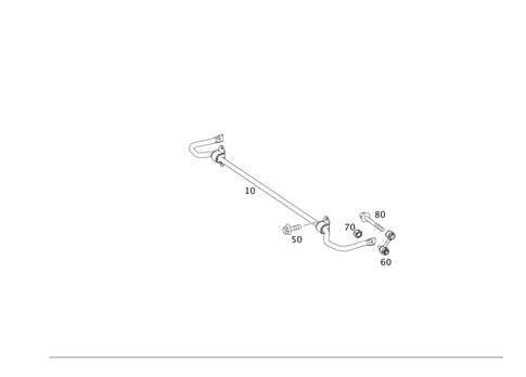 Torsion Bar, Rear for 2014 Mercedes-Benz CLA250 #0
