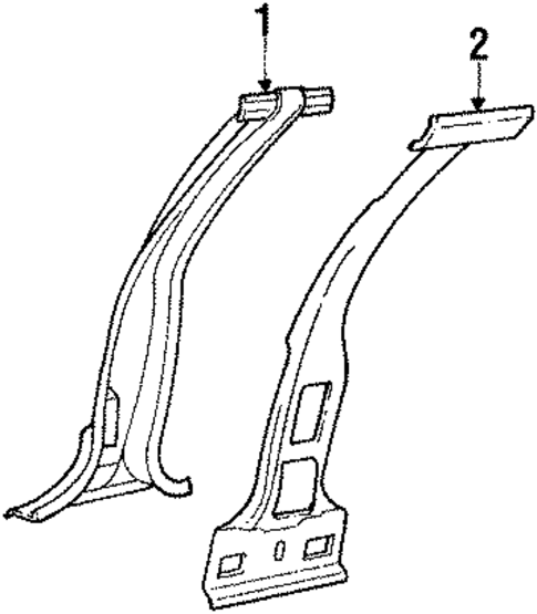 Center Pillar for 1988 Buick Skylark #0