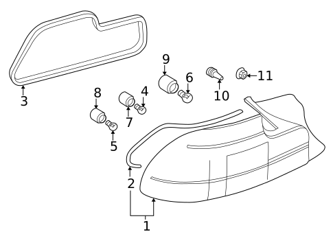Tail Lamps for 2001 BMW Z3 #0