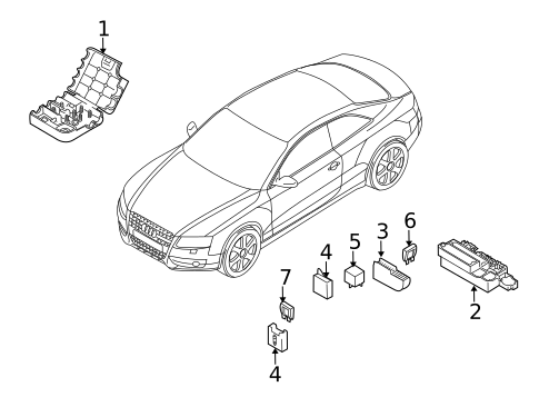 Fuse & Relay for 2012 Audi S4 #0