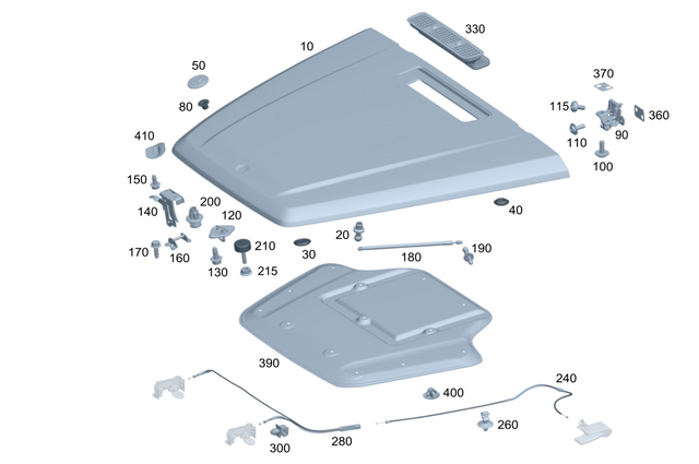 4658805201 - Bumper/Fender/Hood: Hood for Mercedes-Benz: G580 Image image