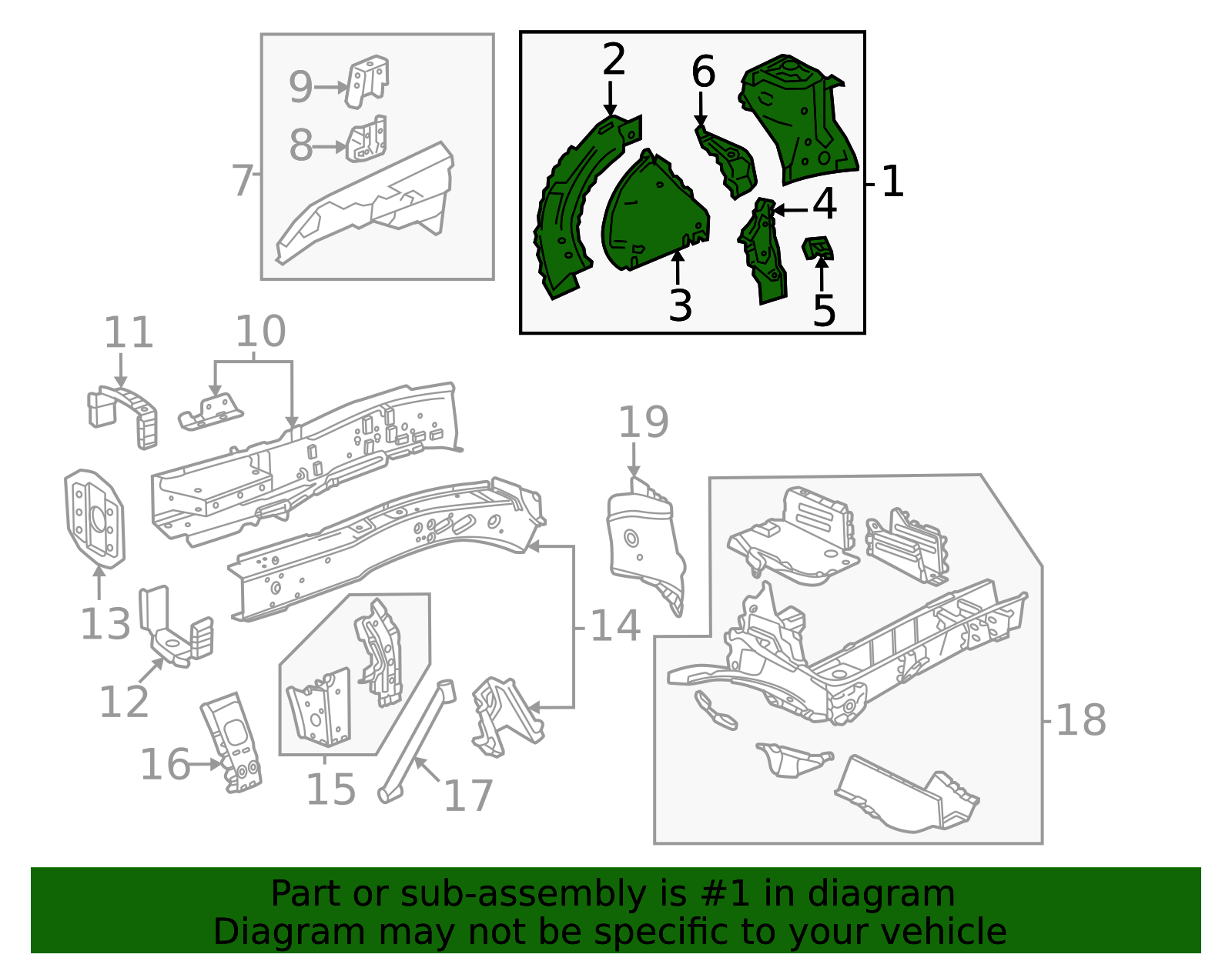 2018-2026 GM Apron Assembly 26414135 GM | GMPartsDirect.com