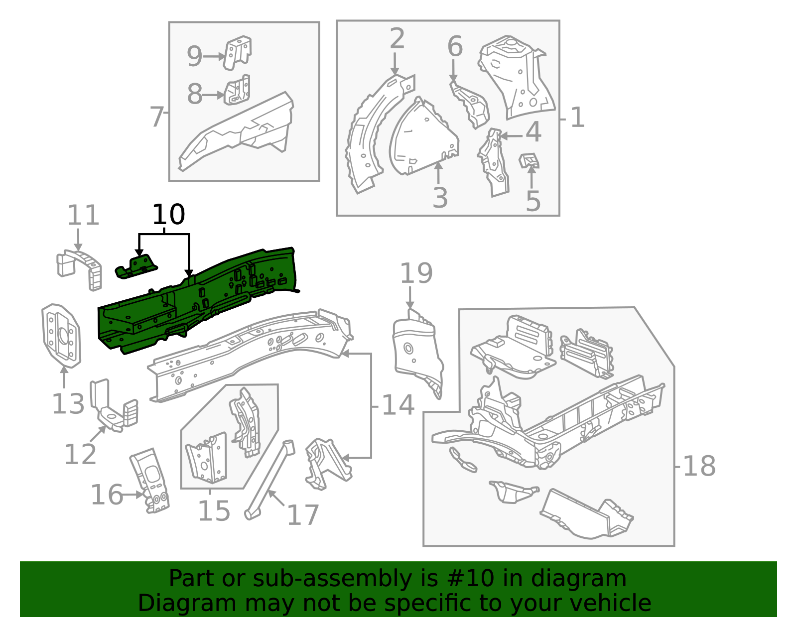 2024-2026 GMC Acadia Outer Rail 26498245 | QuirkParts