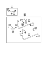 68537562AA - Fuel and Accelerator Pedal: Fuel Line Clip for Mopar Image