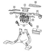 5058829AC - Air Conditioners and Heaters: Defroster Duct for Dodge: Caliber Image