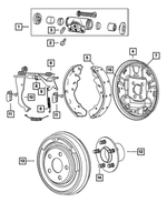 5191314AA - Brakes: Wheel Cylinder Bolt for Mopar Image
