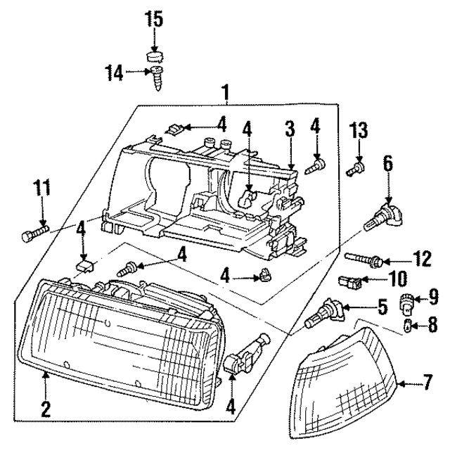 441941105 - Electrical: Composite Headlamp for Audi Image