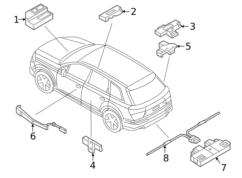 Keyless Entry Components for 2025 Audi Q7 #0