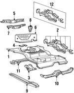 E4GY6711215A - Body: Floor Pan for Ford: EXP Image