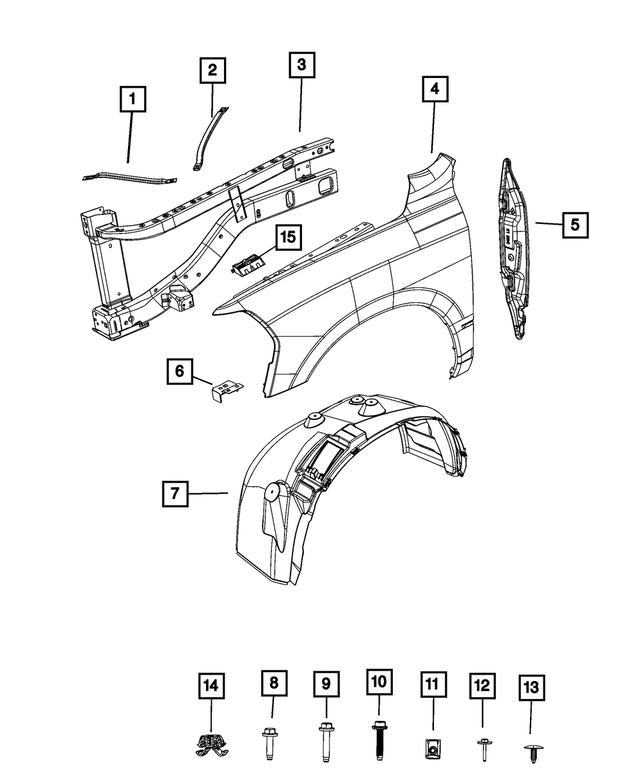 « 68265793AA – Body Sheet Metal Except Doors : Tube De Frein Agrafe pour Mopar Image »