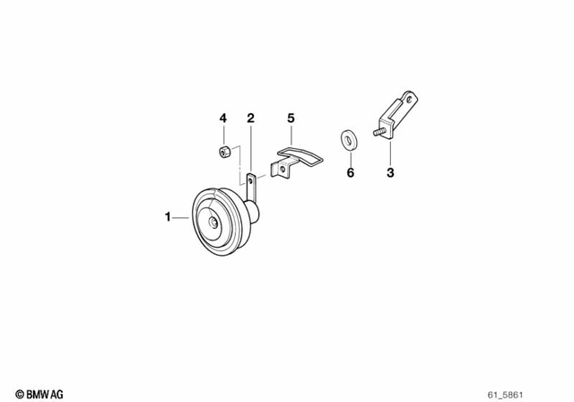 61332306791 - : Horn for BMW-Motorrad Image