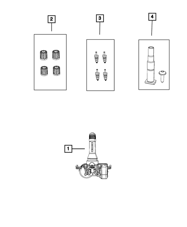 68583511AB - Wheels: Tire Pressure Sensor for Mopar Image
