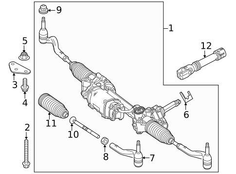 Steering Gear & Linkage for 2019 Mercedes-Benz Metris #2