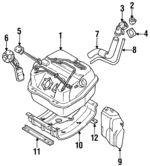 MR391856 - : Fuel Gauge Sending Unit for Mitsubishi: Montero Image