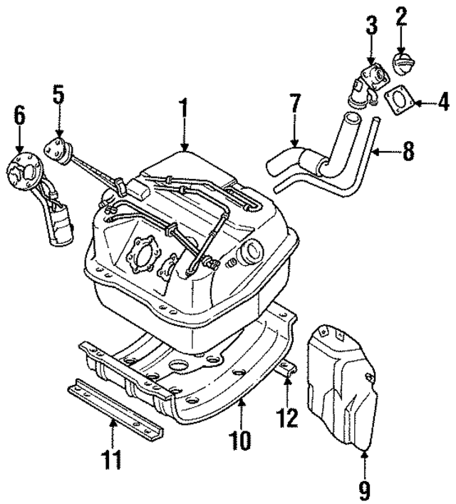 MB571603 - : Fuel Gauge Sending Unit for Mitsubishi Image