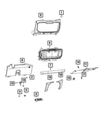 4685164 - Interior Trim: Glove Box Lamp Hole Cover for Mopar Image