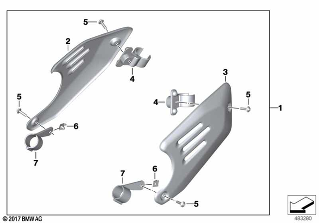 77318564900 - Design: Holder For Cover For Intake Silencer for BMW-Motorrad Image