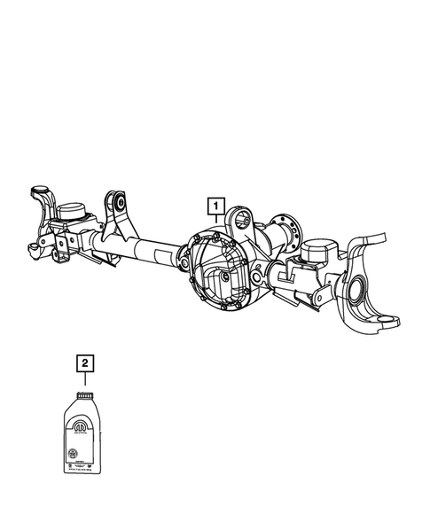 Front Axle Assembly for 2018 Jeep Wrangler #0