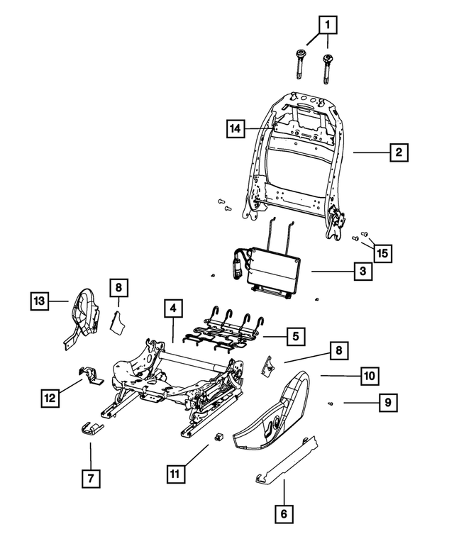 « 5LJ28HL1AA –  : Extérieur Côté Conducteur Ecran pour Mopar Image »