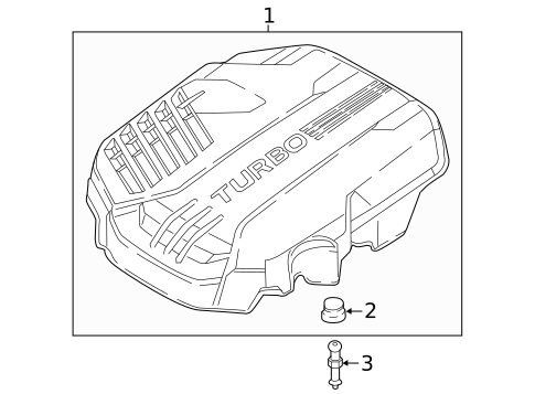 Engine Appearance Cover for 2020 Kia Stinger #0