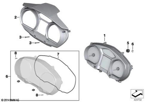 Instrument Cluster for 2012 BMW-Motorrad R 1200 RT #0